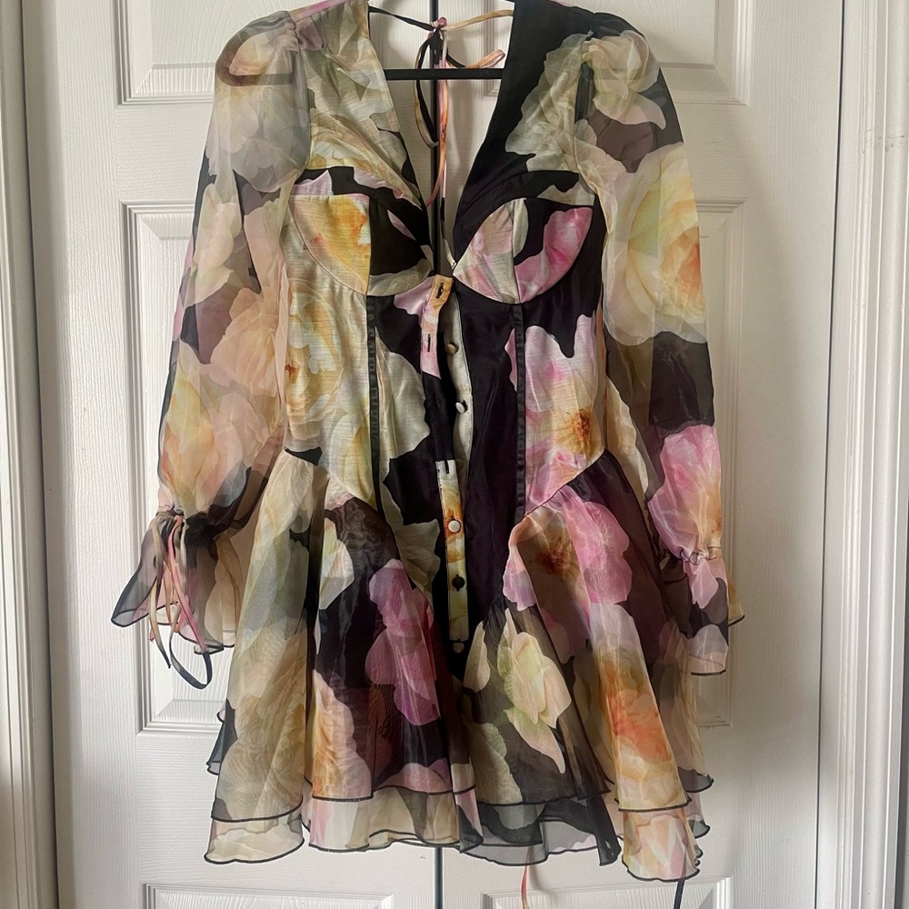 Floral Dress with Ruffle Details - ASOS Luxe